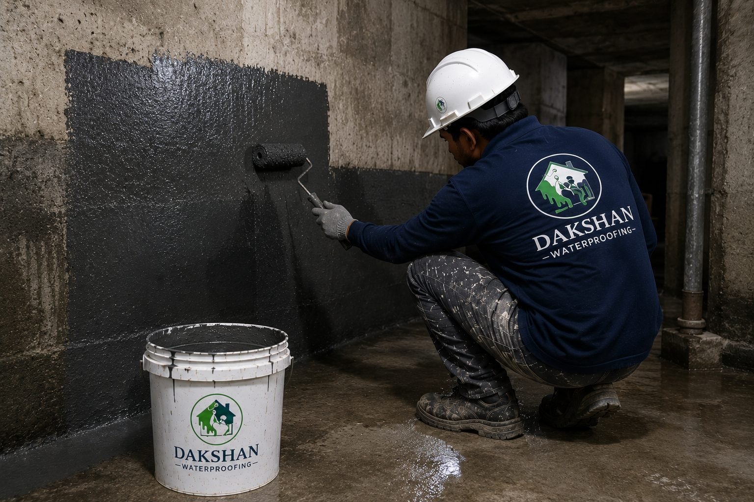 Basement & Structural Waterproofing &mdash; illustrative reference image